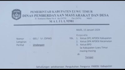 Rakor BPD di Lutim Dianggap Diskriminatif