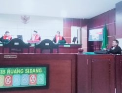 Pembacaan Eksepsi Terdakwa FS di Sidang Perambahan KCA Parumpanai