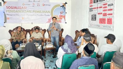 Kawal Demokrasi, Panwascam Donri-Donri Sosialisasi Pemilihan
