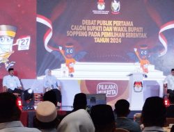 Debat Pilkada Soppeng, Sesi Pertama Paslon Nomor 01 Menjawab Bergantian, Paslon 02 Didominasi Dijawab Cawabup