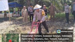 Dukung Ketahanan Pangan, Polsek Mangkutana Lutim Tanam Jagung