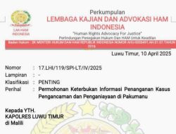 Soal Kasus Penganiayaan di Pakumanu, LHI Surati Kapolres Lutim: Korban Butuh Keadilan