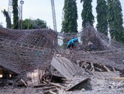 Proyek Gedung MIN 2 Takalar Miliaran Rupiah Ambruk Misterius, Diduga Ada Kejanggalan