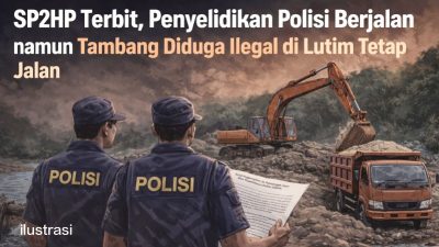 SP2HP Terbit, Penyelidikan Polisi Berjalan namun Tambang Ilegal di Lutim Tetap Jalan