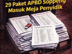 Ratusan Miliar Proyek Daerah Dipertanyakan: 29 Paket APBD Soppeng Masuk Meja Penyidik