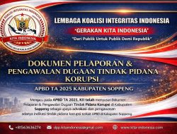 Jadi Prioritas Aduan Publik, Proyek Balon Lampu Dishub Soppeng Masuk Radar KII
