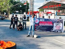 Unjuk Rasa di Polres Takalar, Massa Tuntut Penertiban Tambang Ilegal