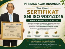 Tembus Standar Internasional, Industri Herbal Asal Soppeng PT NAI Raih Sertifikat ISO 9001:2015