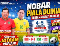 Gerakkan Ekonomi UMKM & Beratabur Dooirprize, Pemkab Takalar Gelar Nobar Piala Dunia 2026 di Lapangan Makkatang