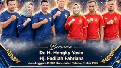 Jaga Silaturahmi Lewat Sepak Bola, PKB Takalar Gelar Nobar Semifinal Piala Dunia Berhadiah Doorprize