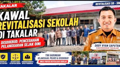 Gandeng Kejaksaan dan Polres, Disdikbud Takalar Tinjau Langsung Proyek Revitalisasi SD-SMP