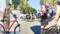 Gowes Sejauh 2 Kilometer ke Kantor, Sekdis DLHP Takalar Ajak Warga Peduli Lingkungan dan BBM