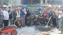 Lewat Karya Bakti HUT ke-81 TNI, Kodim 1426/Takalar Bantu Revitalisasi SMP PGRI 2 dan SDN 151 Kalampa