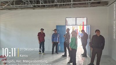 Progres Capai 60 Persen, Tim Gabungan Pantau Revitalisasi Satuan Pendidikan di Takalar