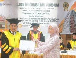 Inspiratif! Suprianto Raih Gelar Doktor di UNM dalam 2 Tahun 3 Bulan dan Torehkan 21 Karya